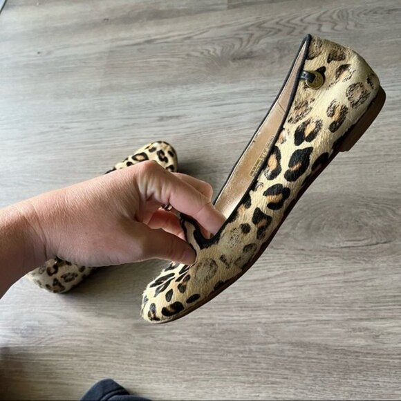 UGG Women's Alloway Leopard Print Slipper Size 7 Soft Lining Slip Ons - Picture 8 of 10